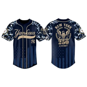 New York Yankees x US Navy 250th Birthday 3D Baseball Jersey Limited 2026