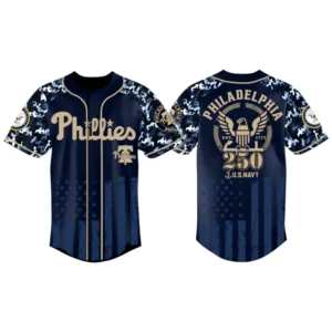 Philadelphia Phillies x US Navy 250th Birthday 3D Baseball Jersey Limited 2026