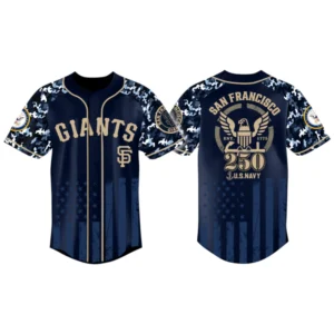 San Francisco Giants x US Navy 250th Birthday 3D Baseball Jersey Limited 2026