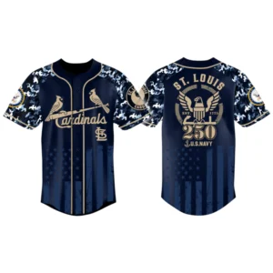 St. Louis Cardinals x US Navy 250th Birthday 3D Baseball Jersey Limited 2026