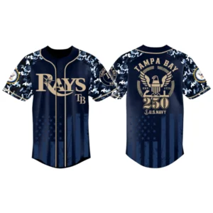 Tampa Bay Rays x US Navy 250th Birthday 3D Baseball Jersey Limited 2026
