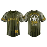 Los Angeles Angels x US Army 250th Birthday 3D Baseball Jersey Limited 2026 Custom Name & Number