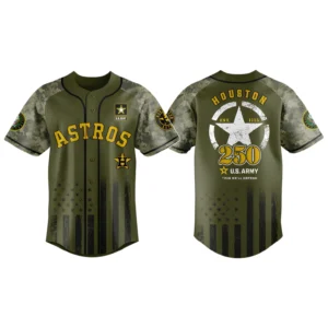 Houston Astros x US Army 250th Birthday 3D Baseball Jersey Limited 2026