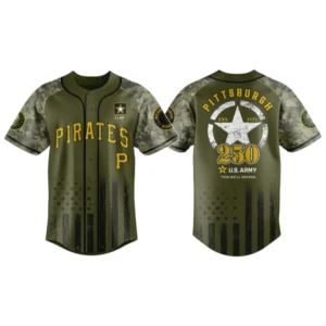 Pittsburgh Pirates x US Army 250th Birthday 3D Baseball Jersey Limited 2026