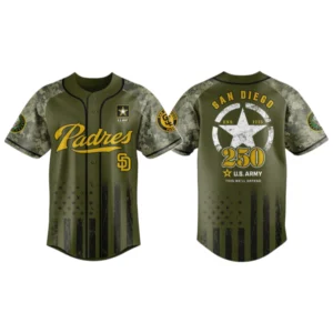 San Diego Padres x US Army 250th Birthday 3D Baseball Jersey Limited 2026