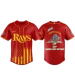 Tampa Bay Rays x Marine Corps 250th Birthday Semper Fidelis 3D Baseball Jersey Limited 2026