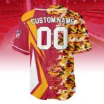Arizona Cardinals 3D Baseball Jersey Custom Name & Number