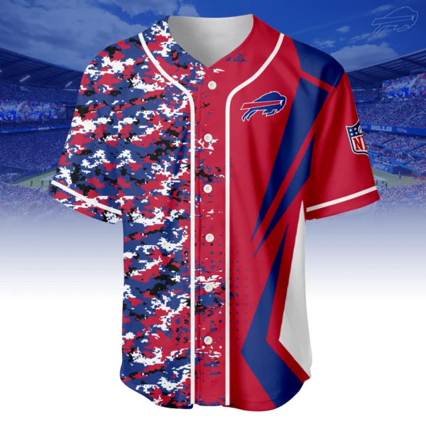 Buffalo Bills 3D Baseball Jersey Custom Name & Number