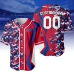 Buffalo Bills 3D Baseball Jersey Custom Name & Number