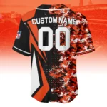 Cincinnati Bengals 3D Baseball Jersey Custom Name & Number