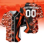 Cincinnati Bengals 3D Baseball Jersey Custom Name & Number