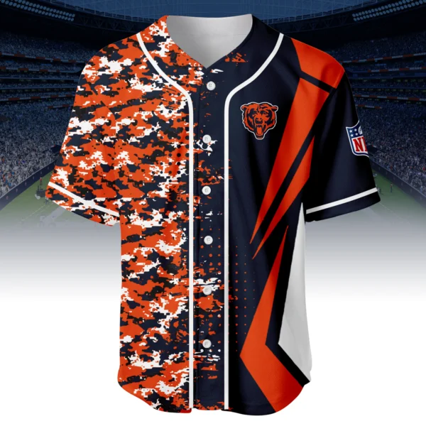 Chicago Bears 3D Baseball Jersey Custom Name & Number