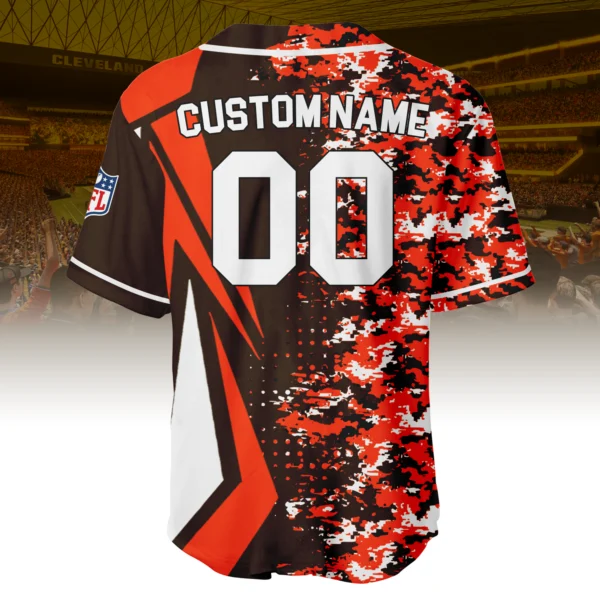 Cleveland Browns 3D Baseball Jersey Custom Name & Number