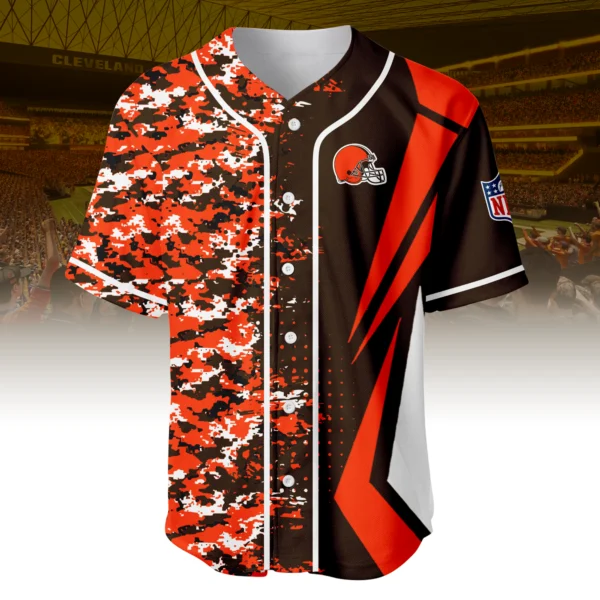 Cleveland Browns 3D Baseball Jersey Custom Name & Number