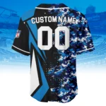 Carolina Panthers 3D Baseball Jersey Custom Name & Number
