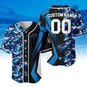 Carolina Panthers 3D Baseball Jersey Custom Name & Number