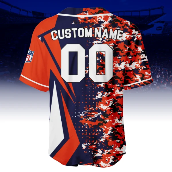 Denver Broncos 3D Baseball Jersey Custom Name & Number