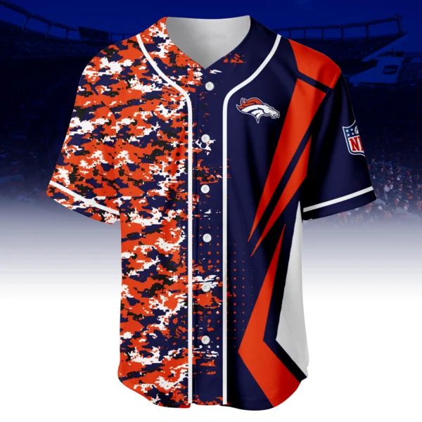 Denver Broncos 3D Baseball Jersey Custom Name & Number