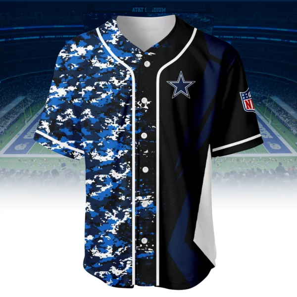Dallas Cowboys 3D Baseball Jersey Custom Name & Number
