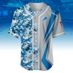 Detroit Lions 3D Baseball Jersey Custom Name & Number