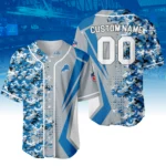 Detroit Lions 3D Baseball Jersey Custom Name & Number