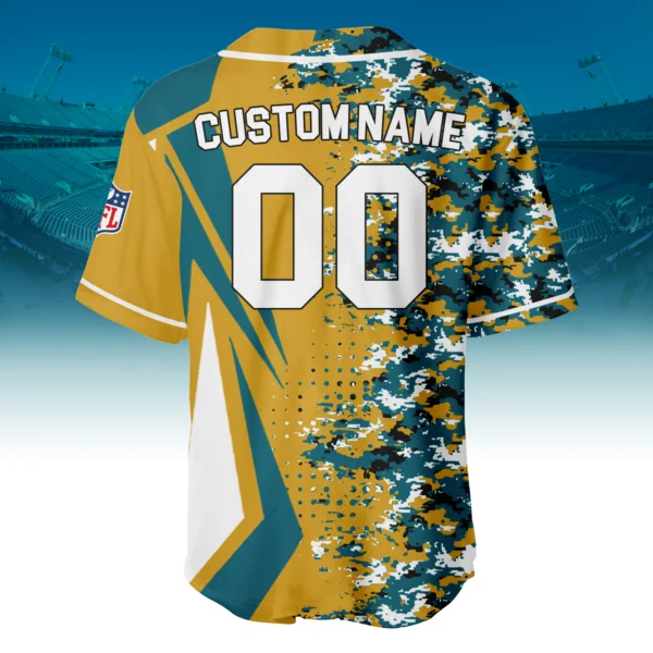 Jacksonville Jaguars 3D Baseball Jersey Custom Name & Number