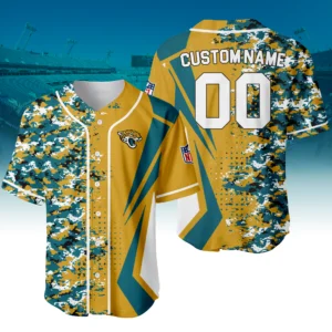 Jacksonville Jaguars 3D Baseball Jersey Custom Name & Number