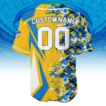 Los Angeles Chargers 3D Baseball Jersey Custom Name & Number