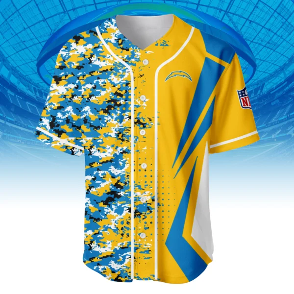 Los Angeles Chargers 3D Baseball Jersey Custom Name & Number