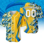 Los Angeles Chargers 3D Baseball Jersey Custom Name & Number