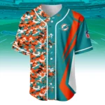 Miami Dolphins 3D Baseball Jersey Custom Name & Number