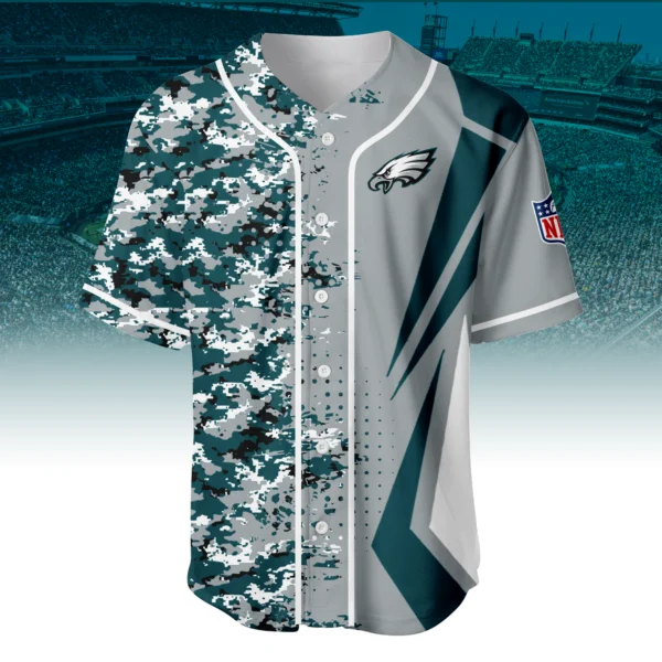 Philadelphia Eagles 3D Baseball Jersey Custom Name & Number