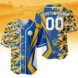 Pittsburgh Steelers 3D Baseball Jersey Custom Name & Number