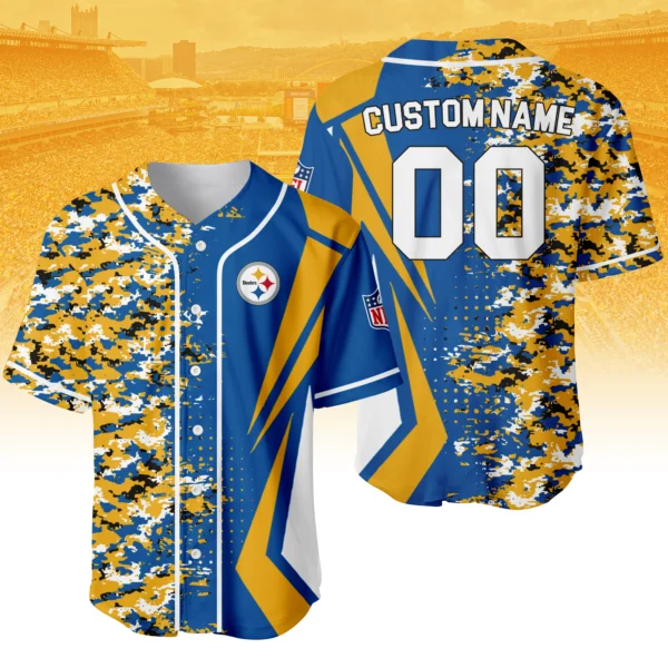 Pittsburgh Steelers 3D Baseball Jersey Custom Name & Number