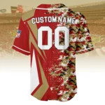 San Francisco 49ers 3D Baseball Jersey Custom Name & Number