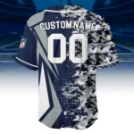 Seattle Seahawks 3D Baseball Jersey Custom Name & Number