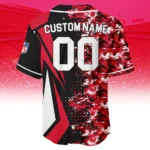 Kansas City Chiefs 3D Baseball Jersey Custom Name & Number