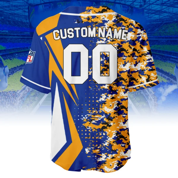 Los Angeles Rams 3D Baseball Jersey Custom Name & Number