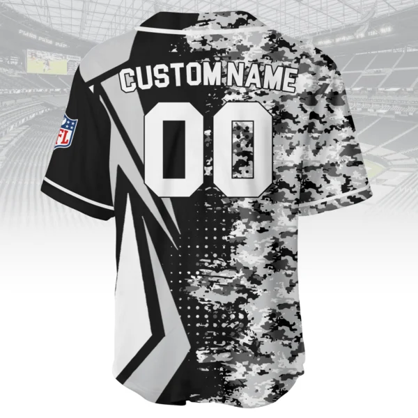 Las Vegas Raiders 3D Baseball Jersey Custom Name & Number