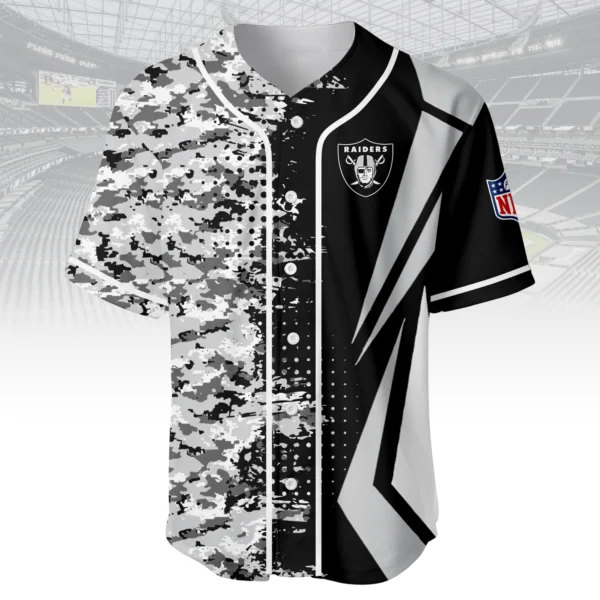 Las Vegas Raiders 3D Baseball Jersey Custom Name & Number