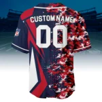 New England Patriots 3D Baseball Jersey Custom Name & Number