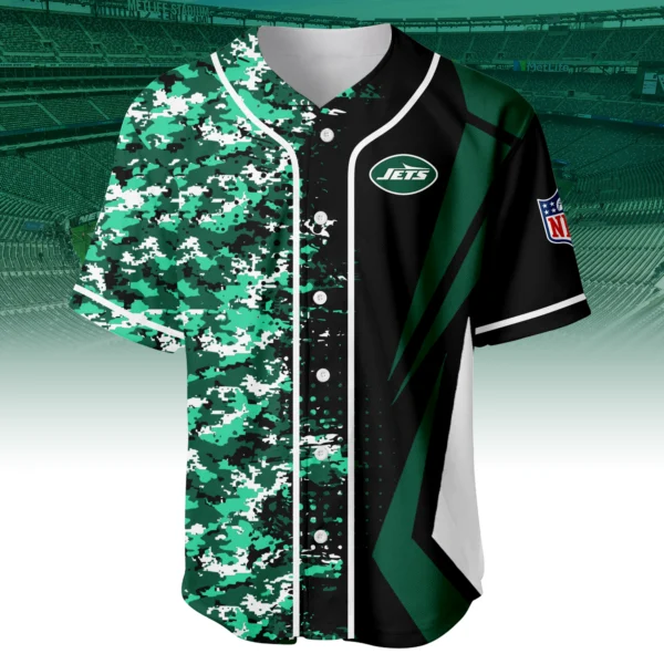 New York Jets 3D Baseball Jersey Custom Name & Number