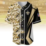 New Orleans Saints 3D Baseball Jersey Custom Name & Number
