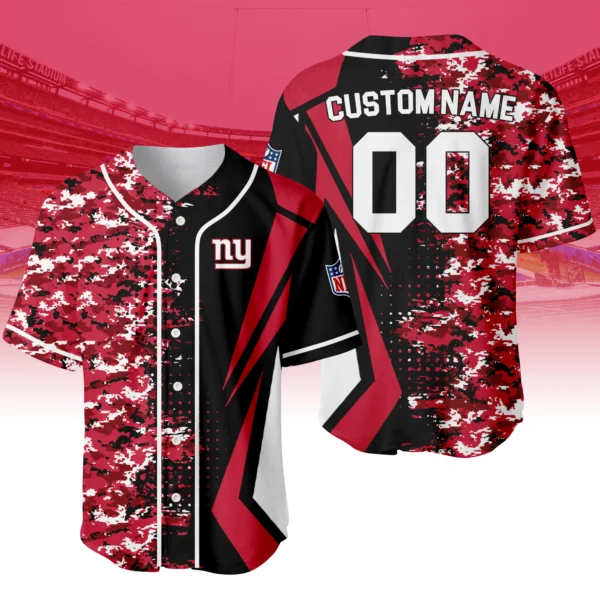 New York Giants 3D Baseball Jersey Custom Name & Number