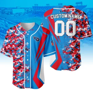 Tennessee Titans 3D Baseball Jersey Custom Name & Number