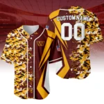 Washington Commanders 3D Baseball Jersey Custom Name & Number