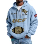 UCF Knights Quarter-Zip Waffle Knit Hoodie Custom Your Name