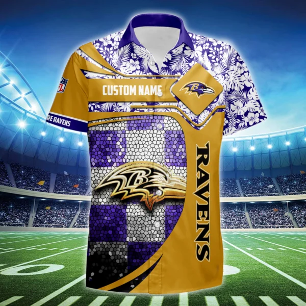Baltimore Ravens 3D Hawaiian Shirt 2026 Limited Custom Name
