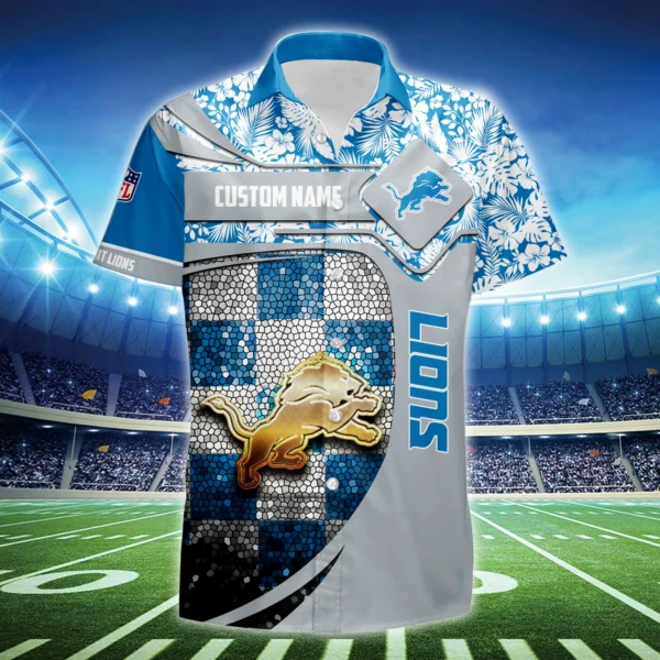 Detroit Lions 3D Hawaiian Shirt 2026 Limited Custom Name