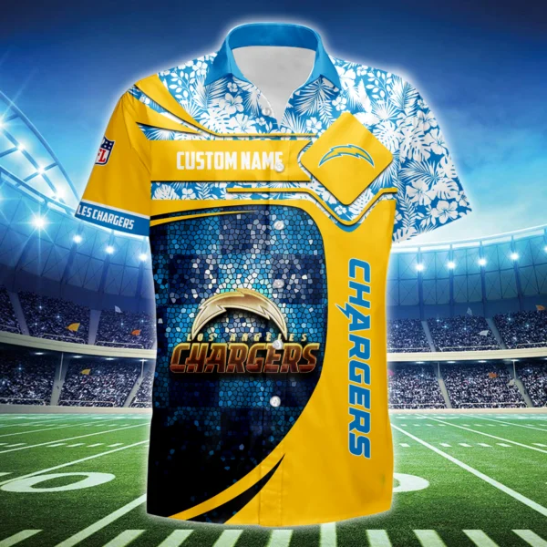Los Angeles Chargers 3D Hawaiian Shirt 2026 Limited Custom Name